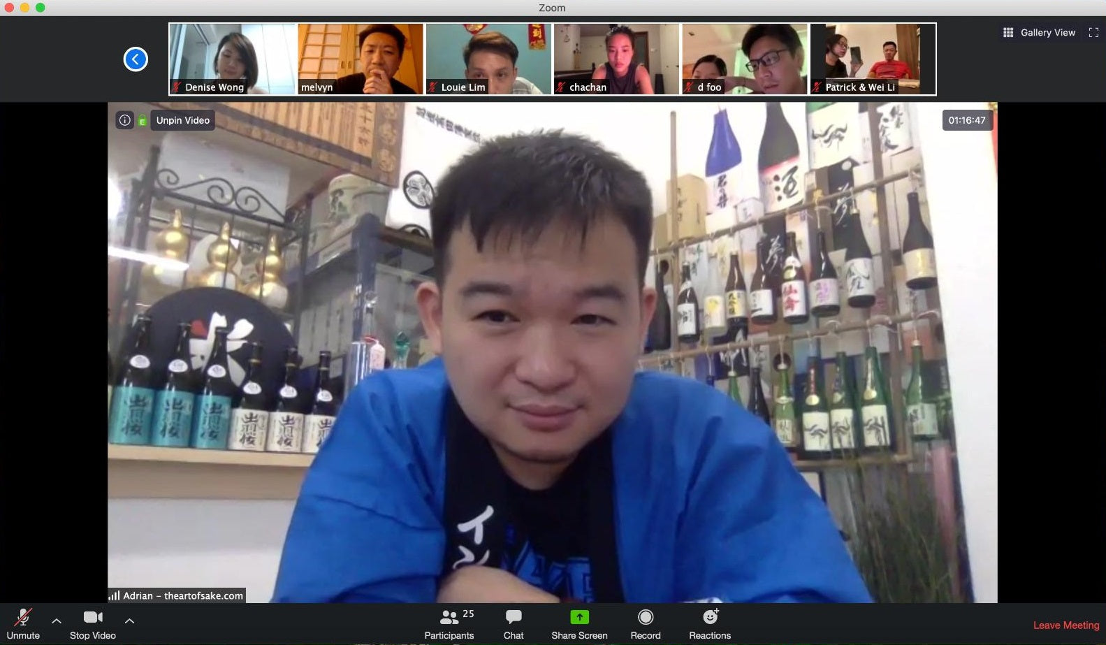 IRA First Zoom Sake Video Nomikai - Dewazakura