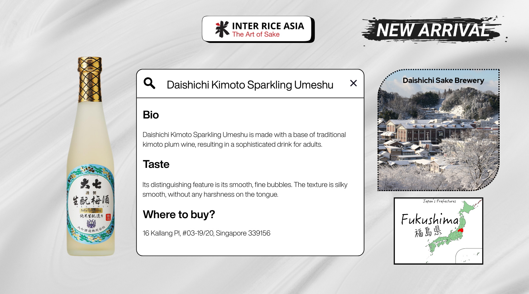 Daishichi Kimoto Sparkling Umeshu web banner