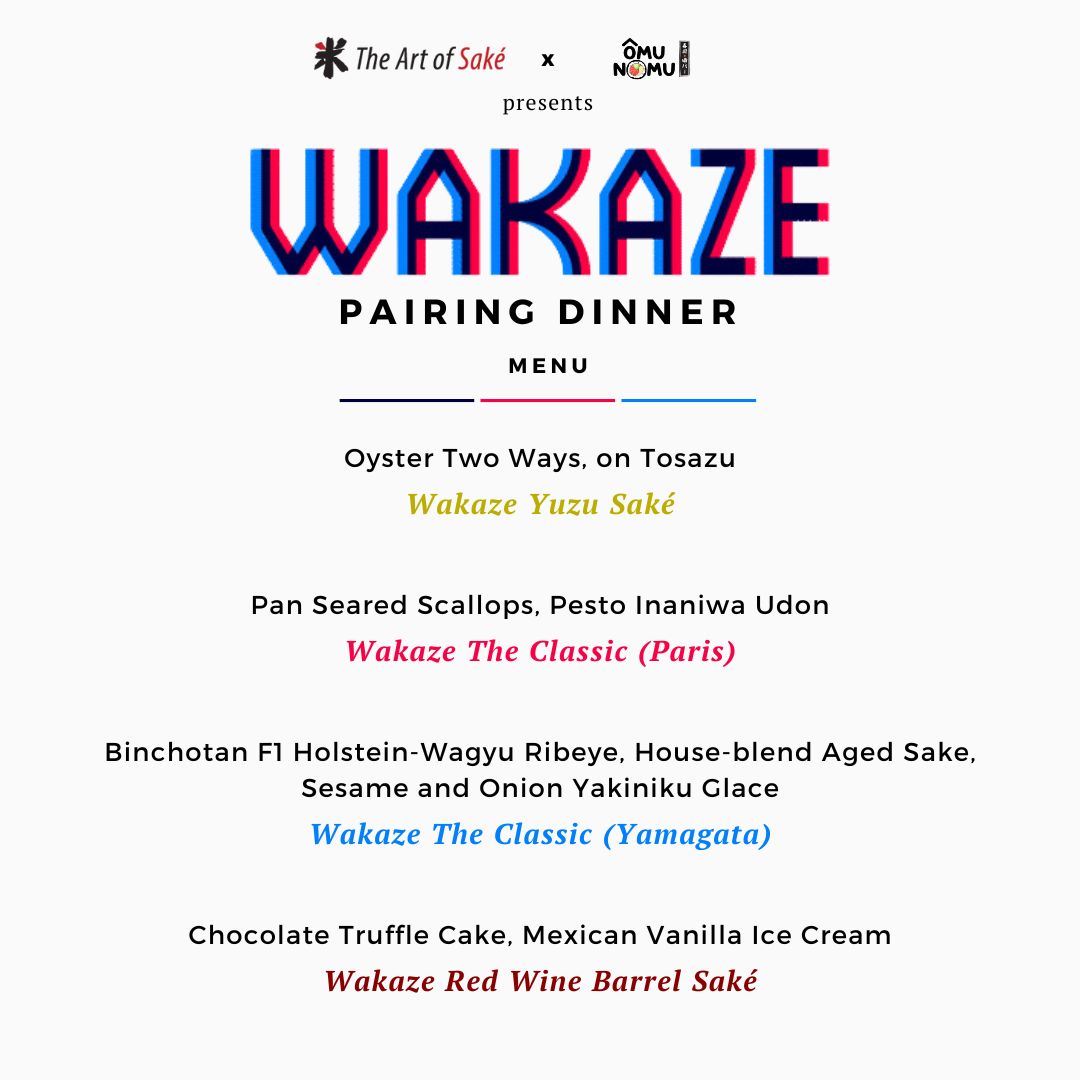 Wakaze Sake Pairing Dinner